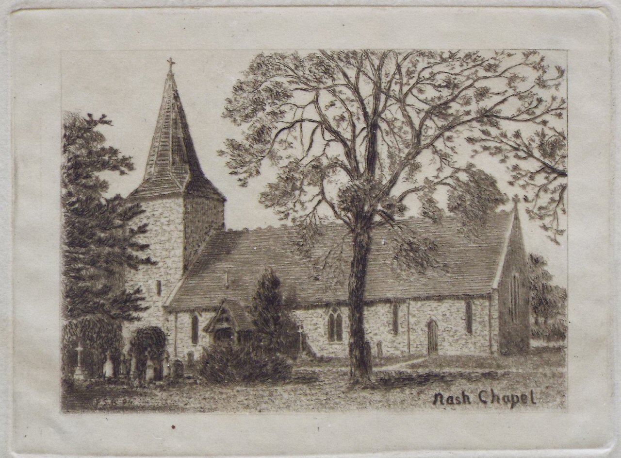 Etching - Nash Chapel - Bayley